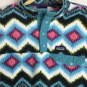 Patagonia Synchilla Pullover - Youth L 12 - Rare Pattern